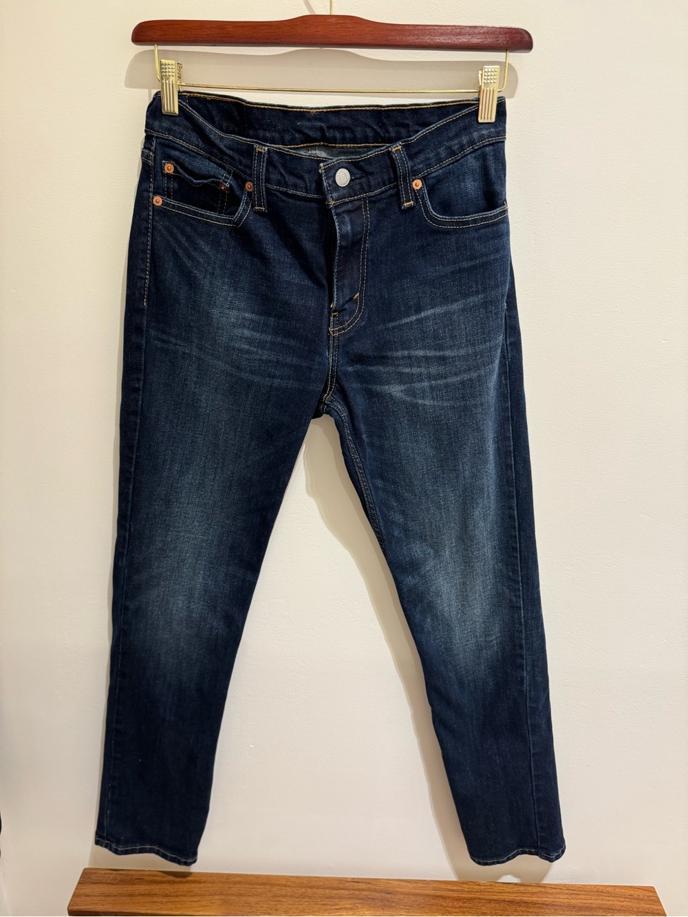 Levi's Straight Jeans in Dark Indigo